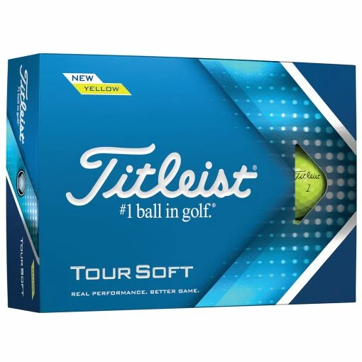 Titleist Tour Soft Yellow Golf Balls 2022 4 Titleist Tour Soft Yellow Golf Balls 2022 -Golf Clubs Shop 22tsofty