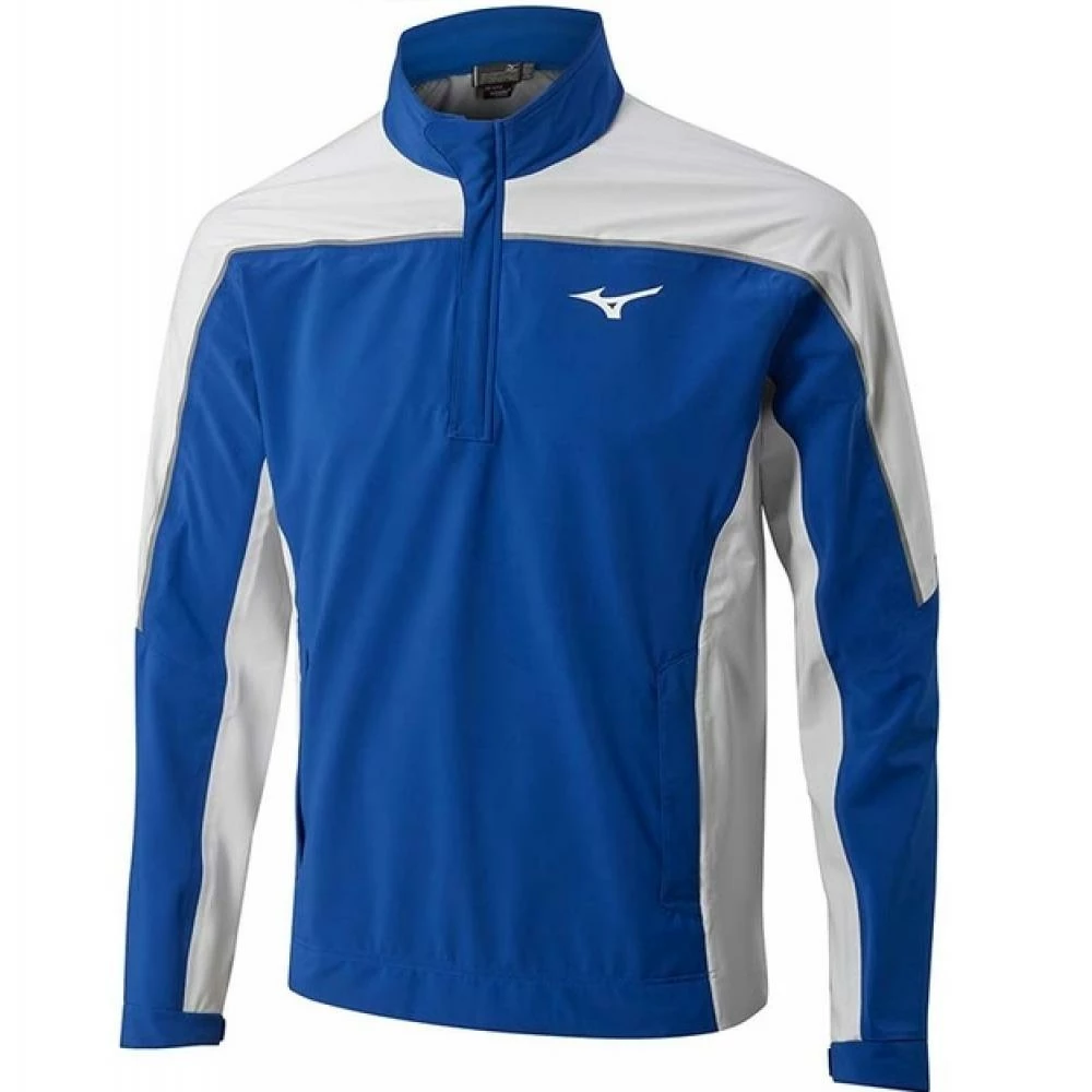 Mizuno Pro 1/4 Zip Waterproof Rain Jacket Staff/White 1 Mizuno Pro 1/4 Zip Waterproof Rain Jacket Staff/White