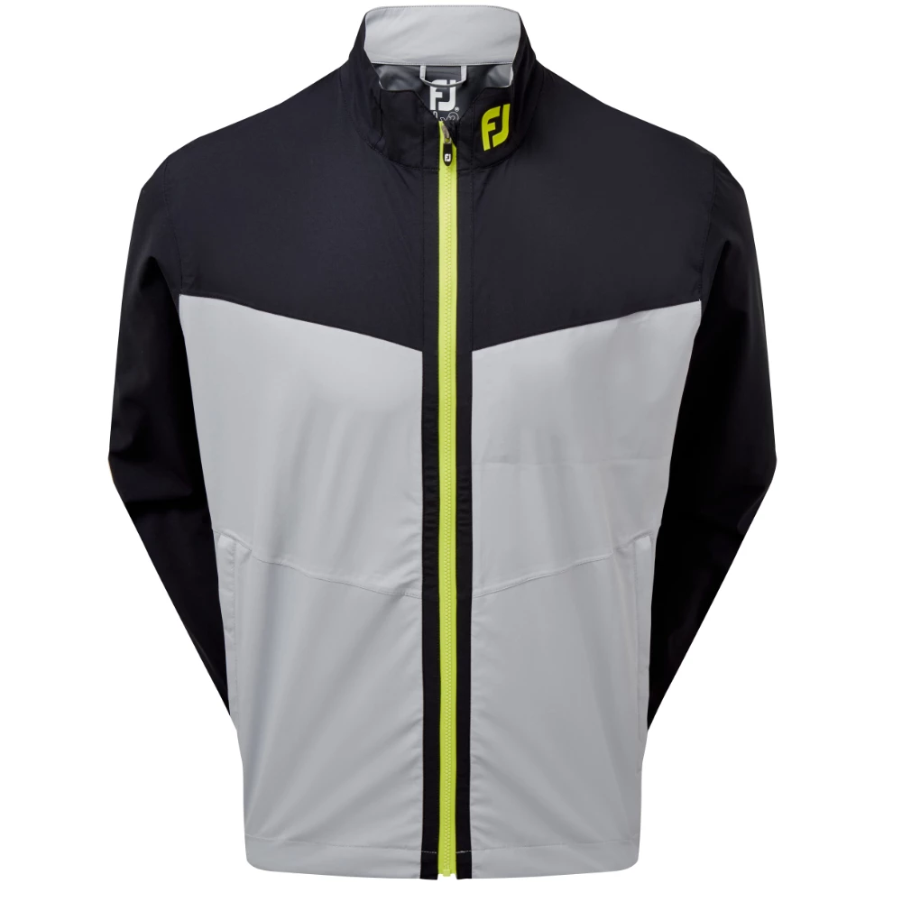 Footjoy Hydrolite Waterproof Golf Jacket Grey Lime 87976 1 Footjoy Hydrolite Waterproof Golf Jacket Grey Lime 87976