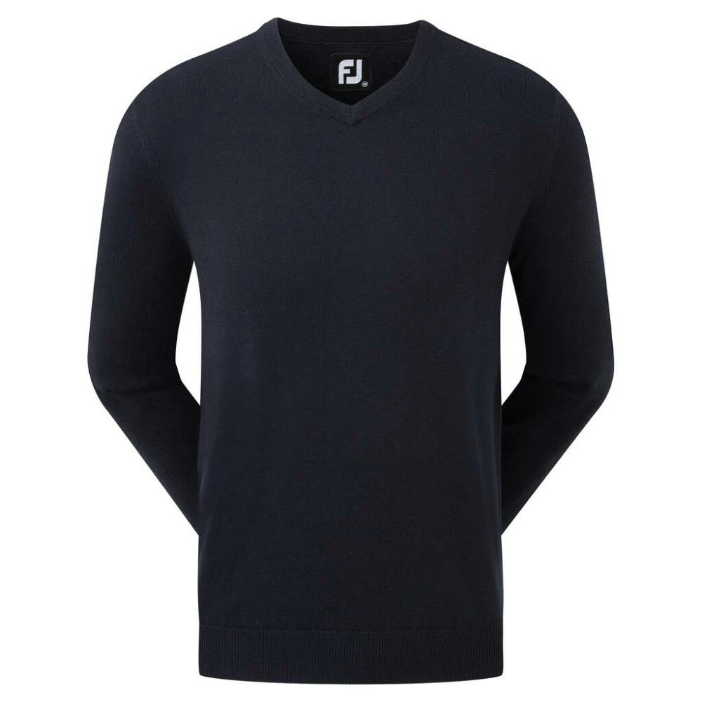 Footjoy Wool Blend V Neck Navy 1 Footjoy Wool Blend V Neck Navy