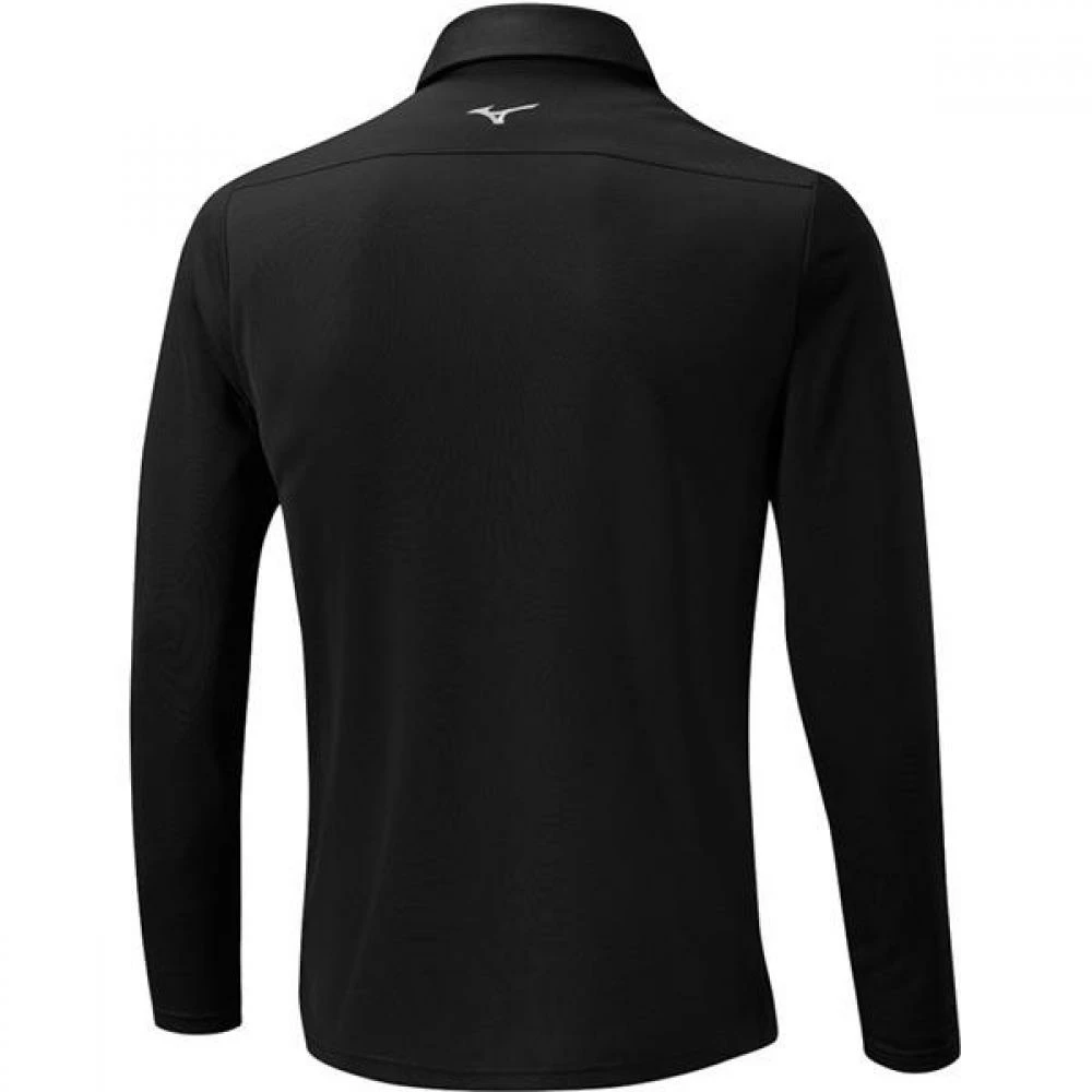 Mizuno Breath Thermo Long Sleeve Shirt (Black) 2 Mizuno Breath Thermo Long Sleeve Shirt (Black) - Image 2