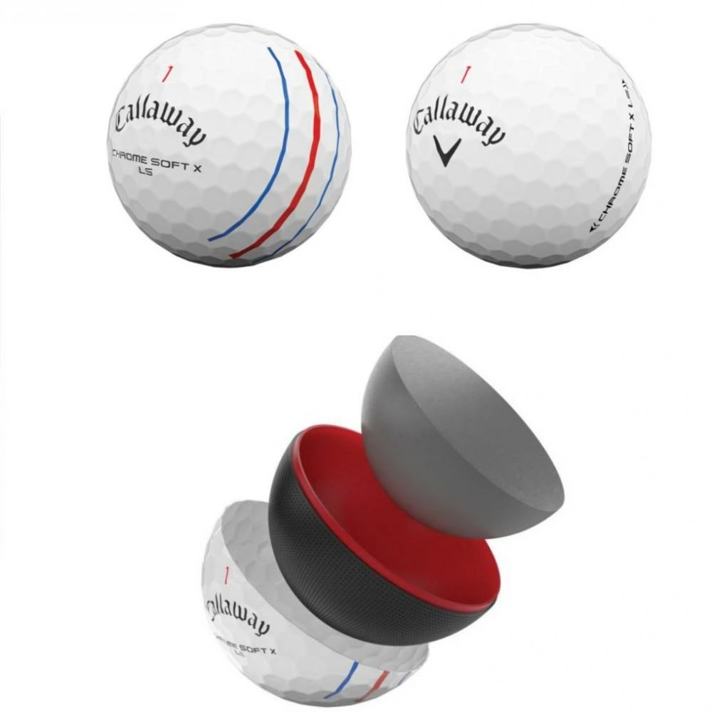 Callaway Chrome Soft X LS Triple Track Golf Balls 2 Callaway Chrome Soft X LS Triple Track Golf Balls - Image 2
