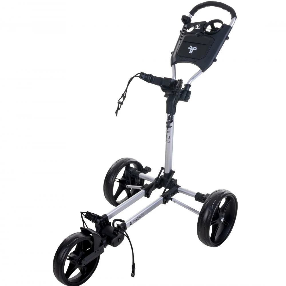 Fastfold Slim Golf Cart Trolley Silver/Black 1 Fastfold Slim Golf Cart Trolley Silver/Black