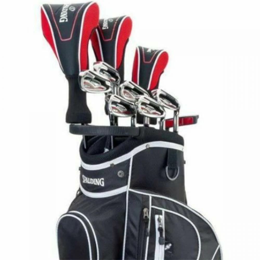 Spalding Golf Spalding SX35 Golf Package Set Graphite Mens (Cart Bag) 2 Spalding Golf Spalding SX35 Golf Package Set Graphite Mens (Cart Bag) - Image 2