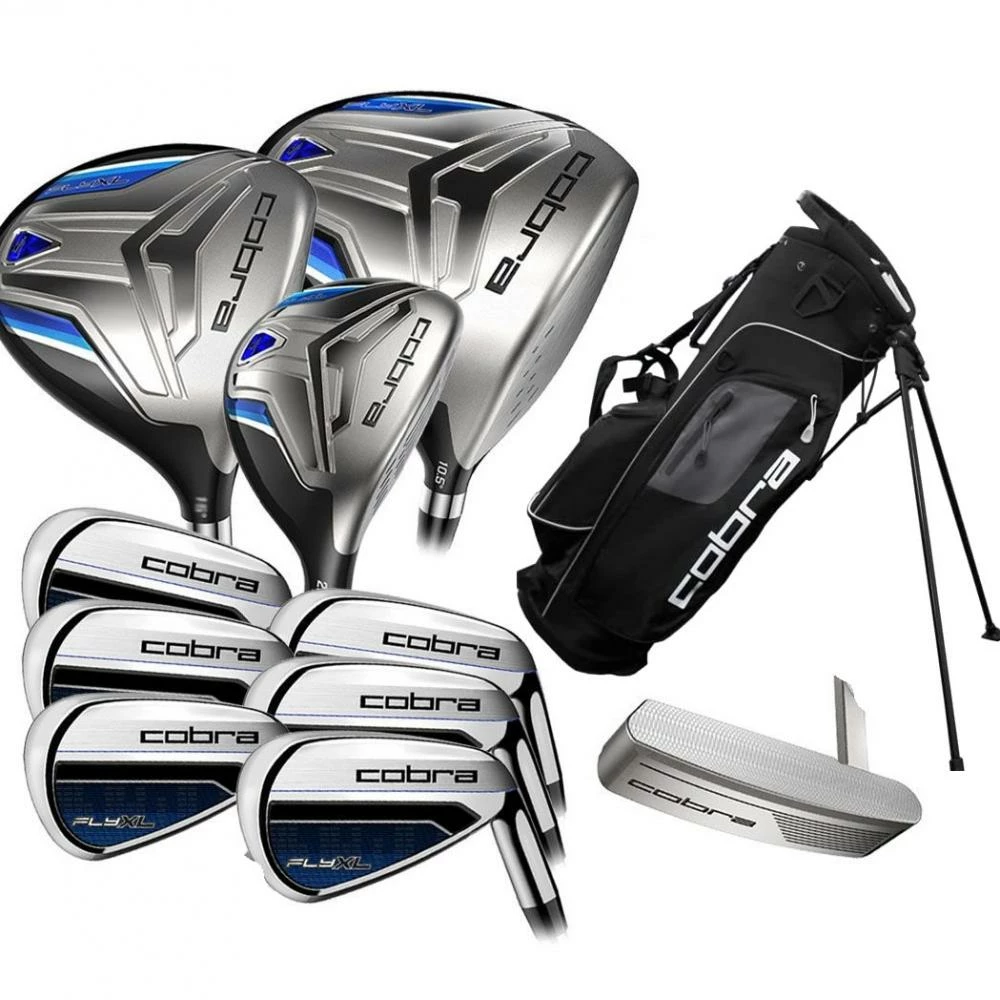 Cobra Golf Cobra Fly XL 11 Piece Golf Package Set Steel Irons (Stand Bag) 1 Cobra Golf Cobra Fly XL 11 Piece Golf Package Set Steel Irons (Stand Bag)
