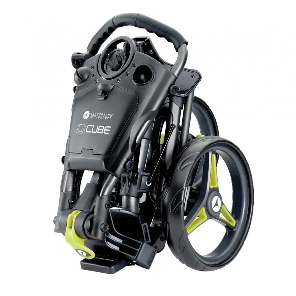 Motocaddy Cube Push Trolley Charcoal/Lime 1 Motocaddy Cube Push Trolley Charcoal/Lime