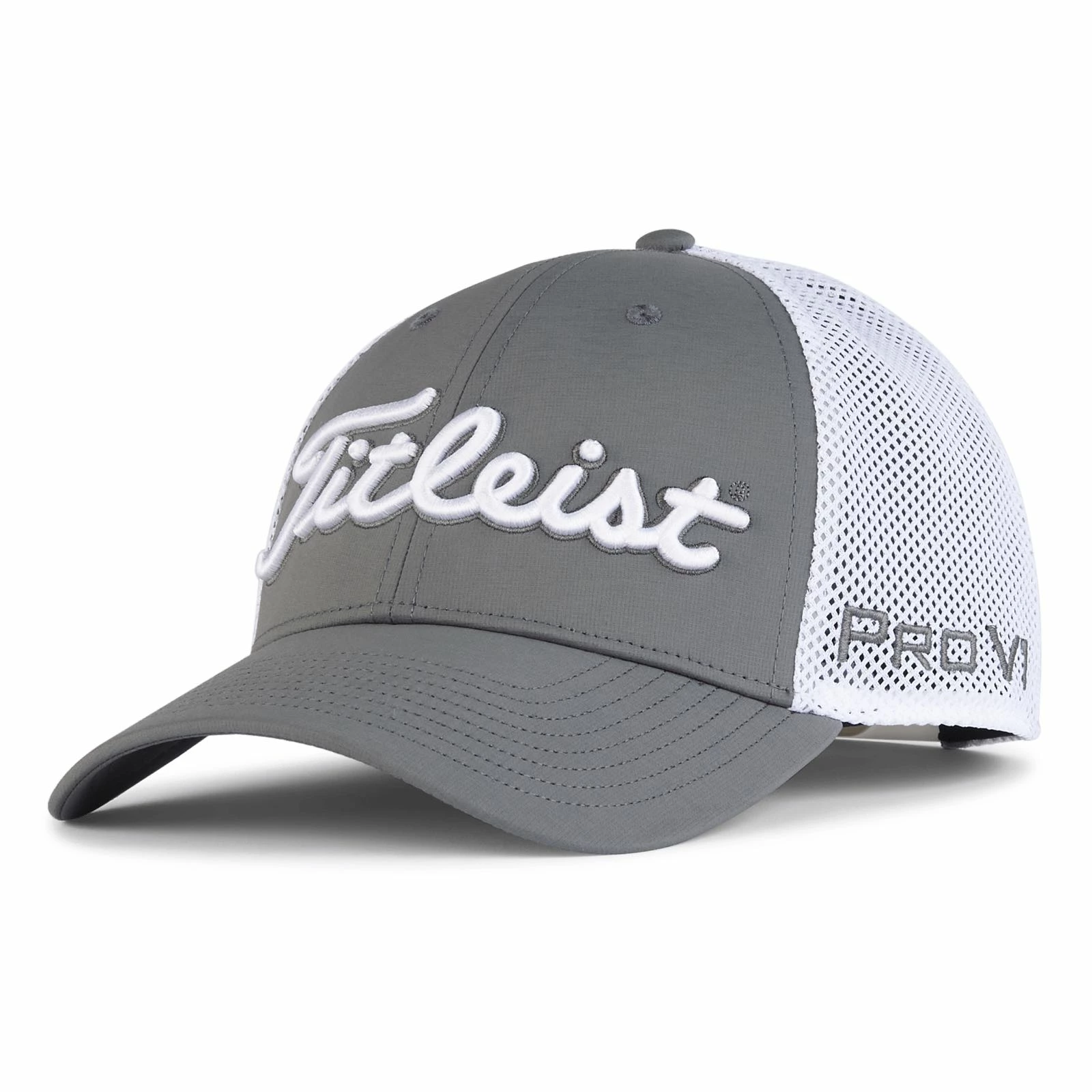Titleist Performance Meshback Golf Cap 2023 (White Grey) 1 Titleist Performance Meshback Golf Cap 2023 (White Grey)