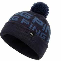 Ping Logo Bobble Hat Navy/Blue