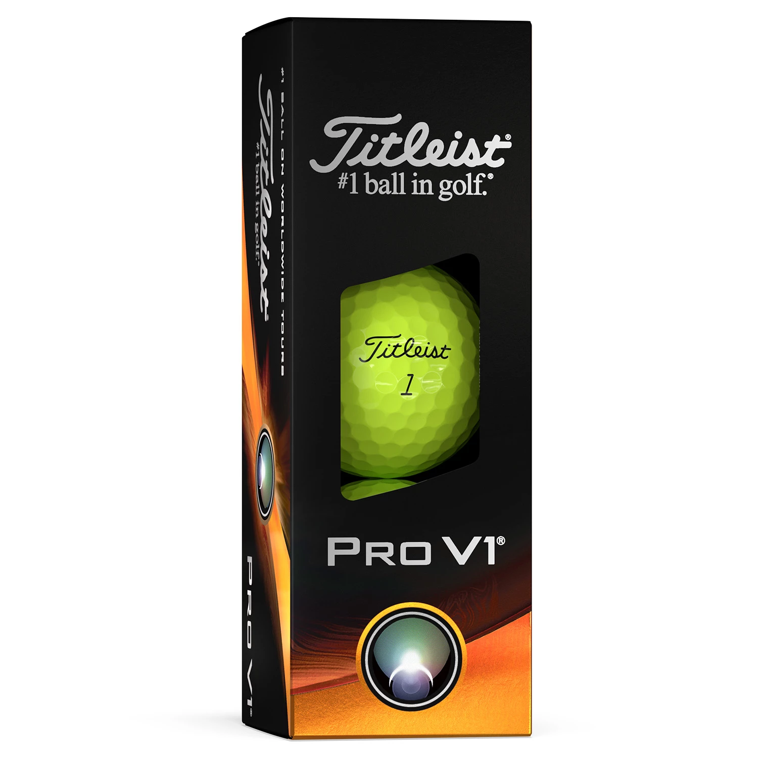 Titleist Pro V1 Yellow Golf Balls 2023 3 Titleist Pro V1 Yellow Golf Balls 2023 - Image 3