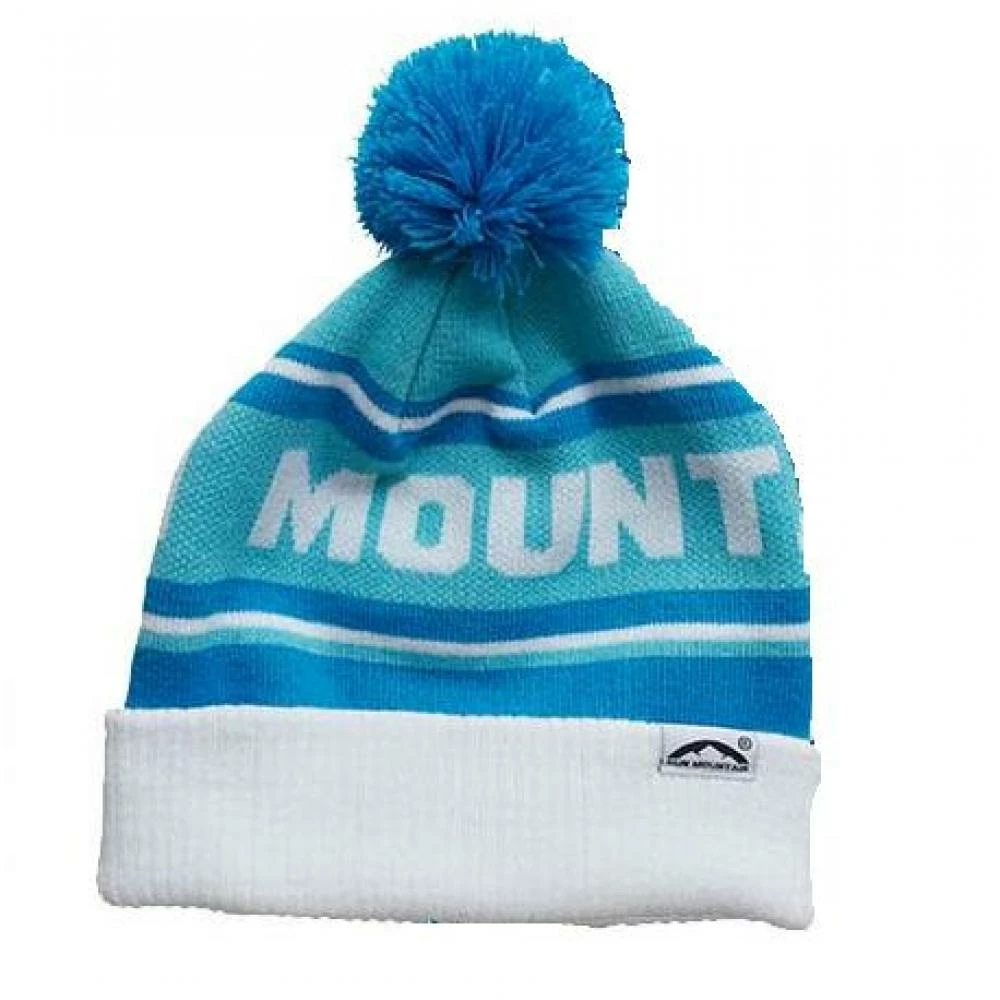 Sun Mountain Knitted Bobble Hat White Aqua 1 Sun Mountain Knitted Bobble Hat White Aqua