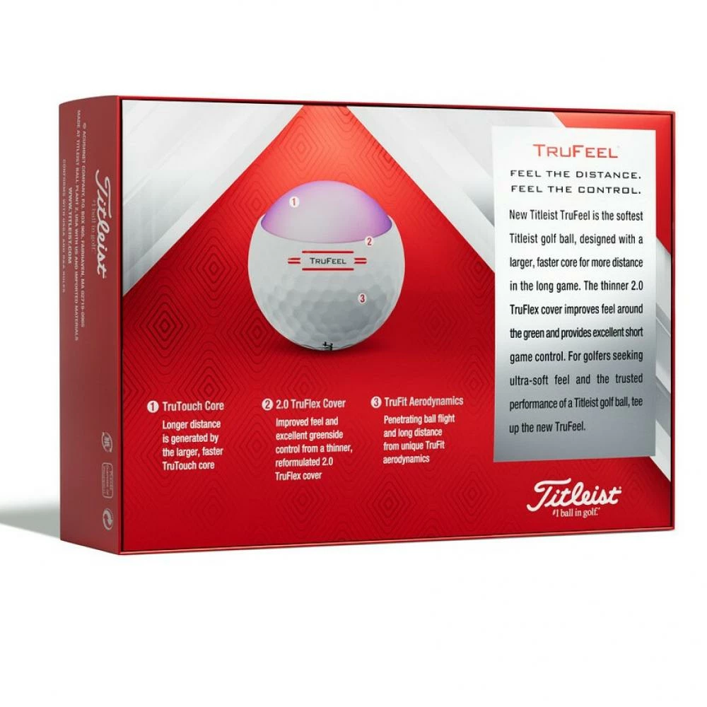 Titleist Trufeel Golf Balls White 2022 3 Titleist Trufeel Golf Balls White 2022 - Image 3